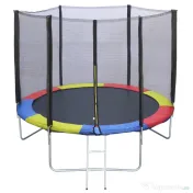 HOMCOM Protectie Margine pentru Trambulină Elastică din PVC Roșu Albastru Galben (Ø305cm ) | Aosom.ro | Aosom Romania