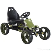 HOMCOM Kart cu Pedale pentru Copii de 3-6 Ani cu Scaun Reglabil și Frână de Mână, 105x54x61 cm, Verde | Aosom Romania 