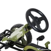 HOMCOM Kart cu Pedale pentru Copii de 3-6 Ani cu Scaun Reglabil și Frână de Mână, 105x54x61 cm, Verde | Aosom Romania 