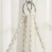 Outsunny Hamac de gradina Boho Chic Scaun Suspendat pentru Interior si Exterior Crem