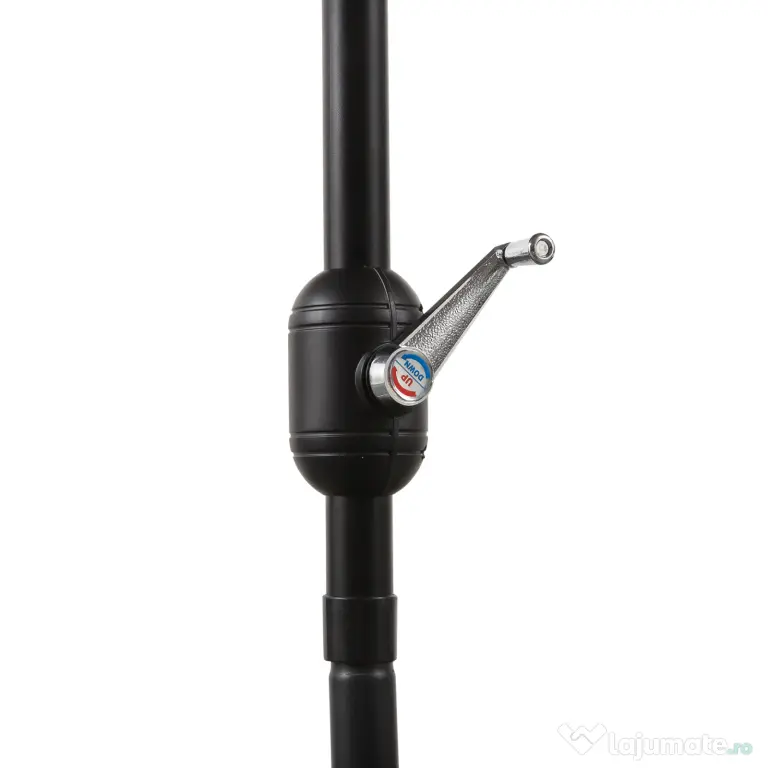 Outsunny Umbrelă de Soare pentru Plajă Impermeabilă, Oțel, Gri Φ3x2.45m | Aosom Romania