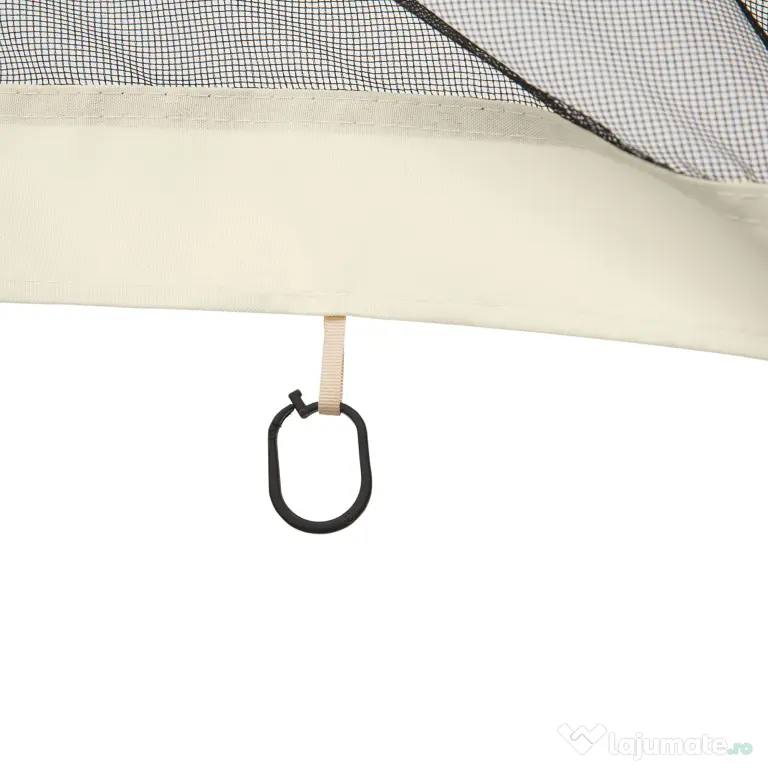 Plasa de Tantari pentru Corturi Outsunny, 4 panouri Universale cu Balamale, 335x207cm, Negru si Bej | Aosom Romania