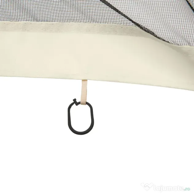 Plasa de Tantari pentru Corturi Outsunny, 4 panouri Universale cu Balamale, 335x207cm, Negru si Bej | Aosom Romania