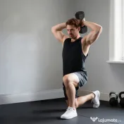 HOMCOM Gantera hexagonala de 20kg din otel si cauciuc pentru antrenament in sala de sport, acasa si la birou, negru