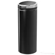 HOMCOMCoș de Gunoi Automat cu Senzor Infraroșu, Capacitate 50L, din Oțel Inoxidabil și ABS, Deschidere Inteligentă Fără Atingere, Negru 
