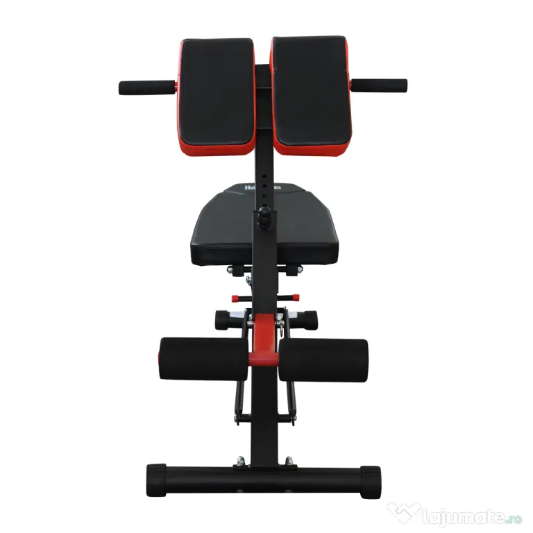 HOMCOM Bancă de Antrenament Reglabilă, Fitness, Musculație, 4x146x73,5-85cm, Negru | Aosom Romania