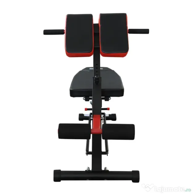 HOMCOM Bancă de Antrenament Reglabilă, Fitness, Musculație, 4x146x73,5-85cm, Negru | Aosom Romania