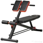 Homcom Banca Fitness Reglabila – Negru/Rosu pentru Antrenament Complet