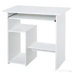 HOMCOM birou ergonomic, 80x45x75cm, PAL/metal, alb