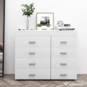HOMCOM Comodă Elegantă pentru Casă și Birou cu Design Modern și Spațiu Amplu de Depozitare, 90x35x73 cm, Alb | Aosom Romania