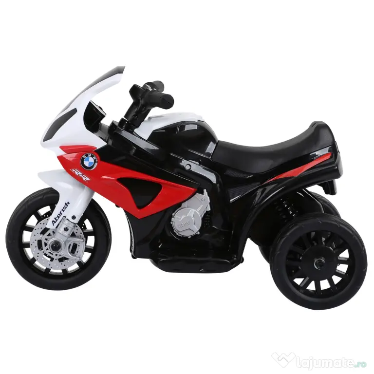 HOMCOM Motoreta Electrică pentru Copii BMW S1000RR, 3 Roti, Efecte Sonore și Luminoase, Roșu | Aosom Romania