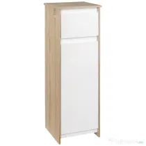 kleankin Dulap de baie cu sertar și dulap cu raft reglabil intern, din MDF, 32.6x30x90 cm
