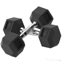 HOMCOM Haltere Hex 4kg Antiderapant | Aosom Romania