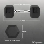 HOMCOM Haltere Hex 4kg Antiderapant | Aosom Romania