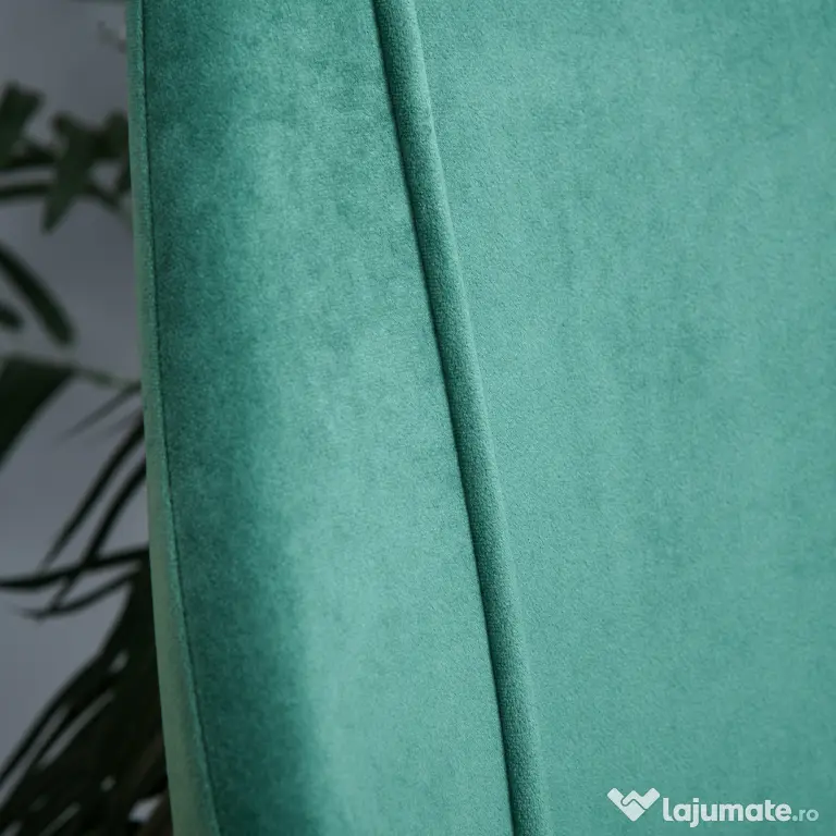HOMCOM Scaune Moderne și Capitonate, Set din 2 Piese pentru Salon, Sufragerie, Bucătarie sau Zona de Servit Masa, 50x56.5x85 cm, Verde | Aosom Romania