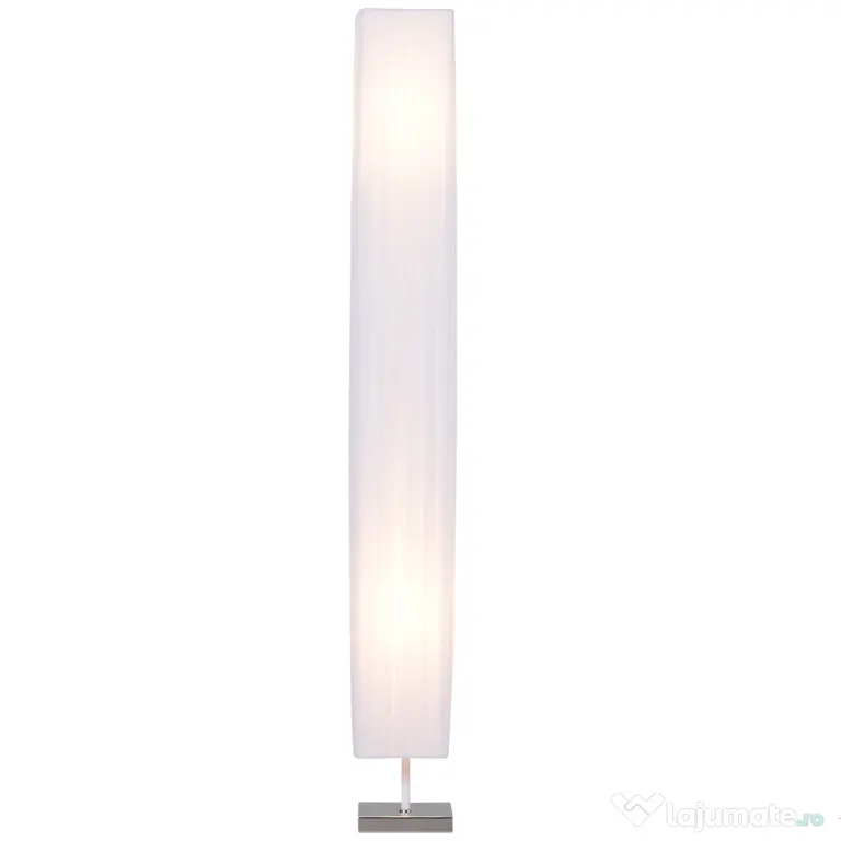HOMCOM Lampă de Podea cu Design Modern pentru Living, 14x14x120 cm, Alb | Aosom Romania
