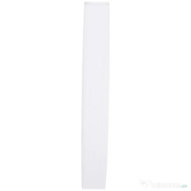 HOMCOM Lampă de Podea cu Design Modern pentru Living, 14x14x120 cm, Alb | Aosom Romania