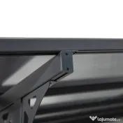 Outsunny Pergola montata pentru gradina din policarbonat si aluminiu, montare reglabila, gri 