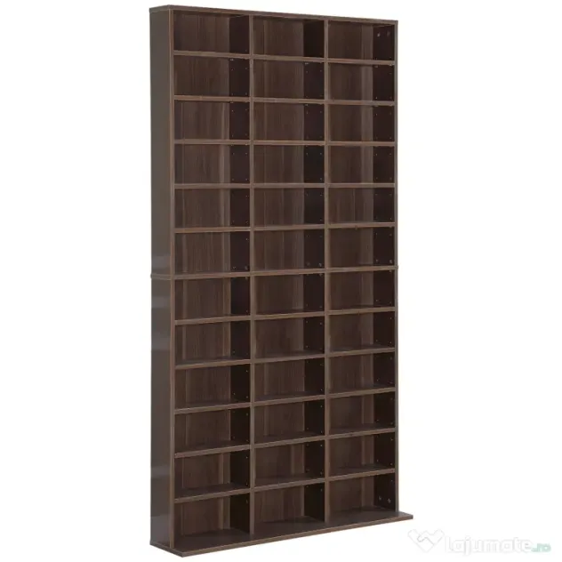 Biblioteca perete pentru camera,birou ,Sarcina 50kg,195x102x23.5cm,maro HOMCOM | Aosom Romania