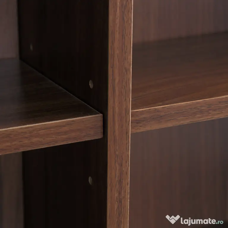 Biblioteca perete pentru camera,birou ,Sarcina 50kg,195x102x23.5cm,maro HOMCOM | Aosom Romania