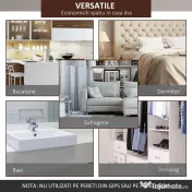 Homcom Kit Feronerie Rustic – 6 Piese pentru Usi Glisante din Lemn 