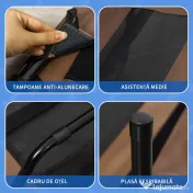 Pawhut Patut Caini – Pliant Metal & Oxford cu Geanta Transport 