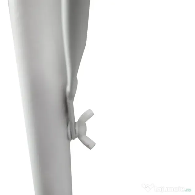 Outsunny Măsuță Suspendată pentru Balcon, Suport Reglabil pe Înălțime, Ideală pentru Spații Reduse, 60x56.5x45cm, Alb | Aosom Romania
