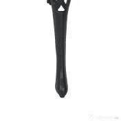 Outsunny Set de Grădină 3 Piese cu 2 Scaune de Exterior și Masă Rotundă din Aluminiu, Negru