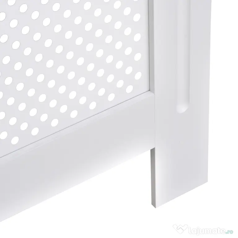 HOMCOM Carcasă Modernă pentru Calorifer din MDF Tip Grilă, 78x82x19 cm, Alb | Aosom Romania