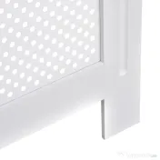 HOMCOM Carcasă Modernă pentru Calorifer din MDF Tip Grilă, 78x82x19 cm, Alb | Aosom Romania 