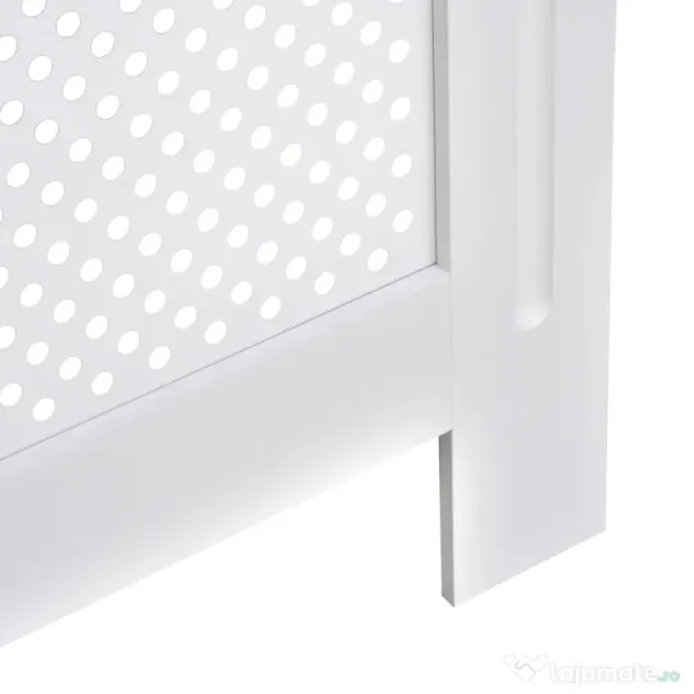 HOMCOM Carcasă Modernă pentru Calorifer din MDF Tip Grilă, 78x82x19 cm, Alb | Aosom Romania