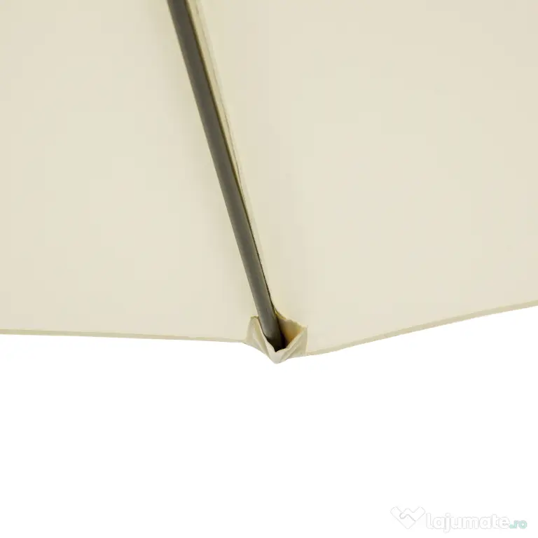 Outsunny Umbrelă de Soare Excentrică cu Bază în Cruce Inclusă, din Metal și Poliester, 3x2,5 m, Bej | Aosom Romania