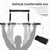 HOMCOM Bară de Antrenament, Fitness, Musculație, 92x40x17cm, Negru | Aosom Romania 