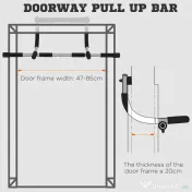 HOMCOM Bară de Antrenament, Fitness, Musculație, 92x40x17cm, Negru | Aosom Romania 