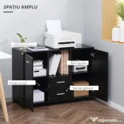 Vinsetto Dulap Mobil pentru Birou – 4 Roti