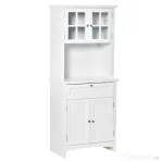 Homcom Dulap inalt 68×40×164 cm – Compartimente si Rafturi pentru Bucatarie