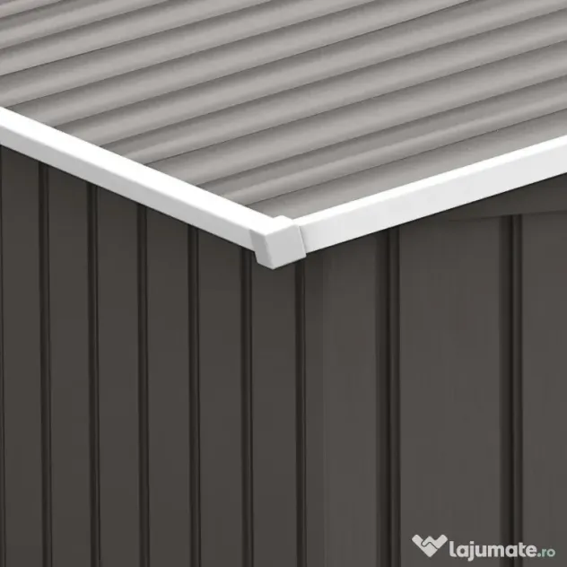Outsunny magazie scule si unelte, casuta de gradina din fier, sopron pentru exterior 277x195x192 cm | Aosom Romania