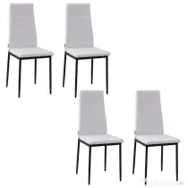 Set 4 scaune bucatarie HOMCOM, scaune moi, scaune pentru bucatarie, sarcina 120kg,41 x 50 x 97cm | Aosom Romania