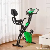 Bicicleta Pliabila 2 în 1, Rezistenta 8 Nivele Elastice pentru Brate si Ecran LCD, 97x51x115cm, Verde HOMCOM | Aosom RO