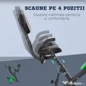 Bicicleta Pliabila 2 în 1, Rezistenta 8 Nivele Elastice pentru Brate si Ecran LCD, 97x51x115cm, Verde HOMCOM | Aosom RO