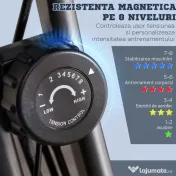 Bicicleta Pliabila 2 în 1, Rezistenta 8 Nivele Elastice pentru Brate si Ecran LCD, 97x51x115cm, Verde HOMCOM | Aosom RO