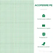 Outsunny Mini sera gradina pentru plante, sera Mica pentru Gradina pe 2 Nivele, pentru legume, fructe din PE, Verde | Aosom Romania