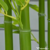 HOMCOM Planta Artificiala de Bambus 150 cm Inaltime cu Ghiveci Inclus pentru Interior si Exterior - Verde 