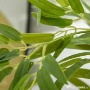 HOMCOM Planta Artificiala de Bambus 150 cm Inaltime cu Ghiveci Inclus pentru Interior si Exterior - Verde 