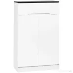 Homcom Dulap Pantofi Slim 60×32×100 cm – 12 Perechi, Rafturi & Sertar