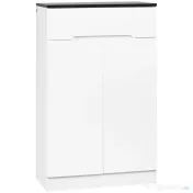 Homcom Dulap Pantofi Slim 60×32×100 cm – 12 Perechi, Rafturi & Sertar 