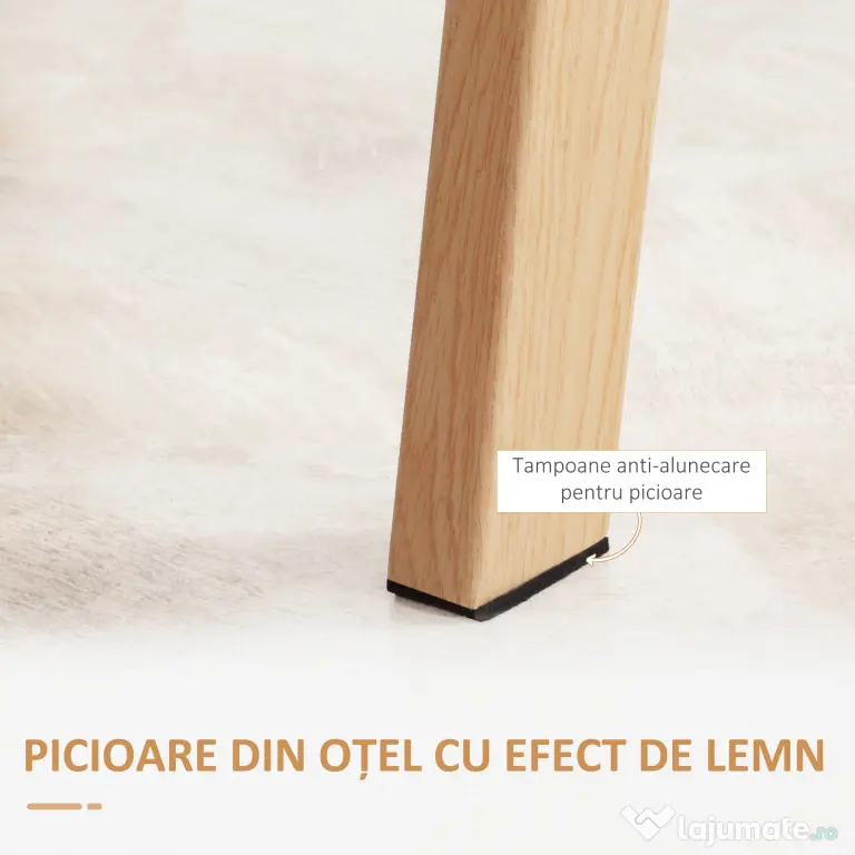 HOMCOM Masă sticla dreptunghiulară pentru 4 Persoane din Oțel cu Blat din Sticlă Securizată 150x75x76 cm | Aosom Romania
