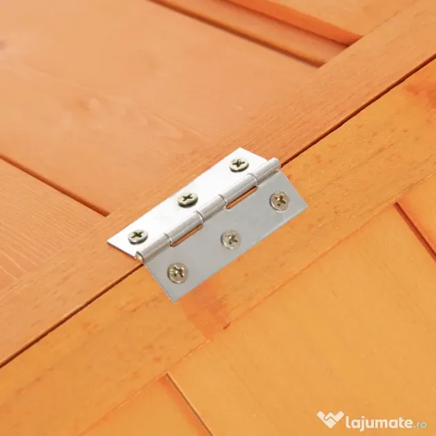 PawHut Coteț pentru Găini de Exterior cu Acoperiș Rabatabil și Ușă Largă Pentru 4-8 Găini, 240x112,5x76 cm, Portocaliu | Aosom Romania