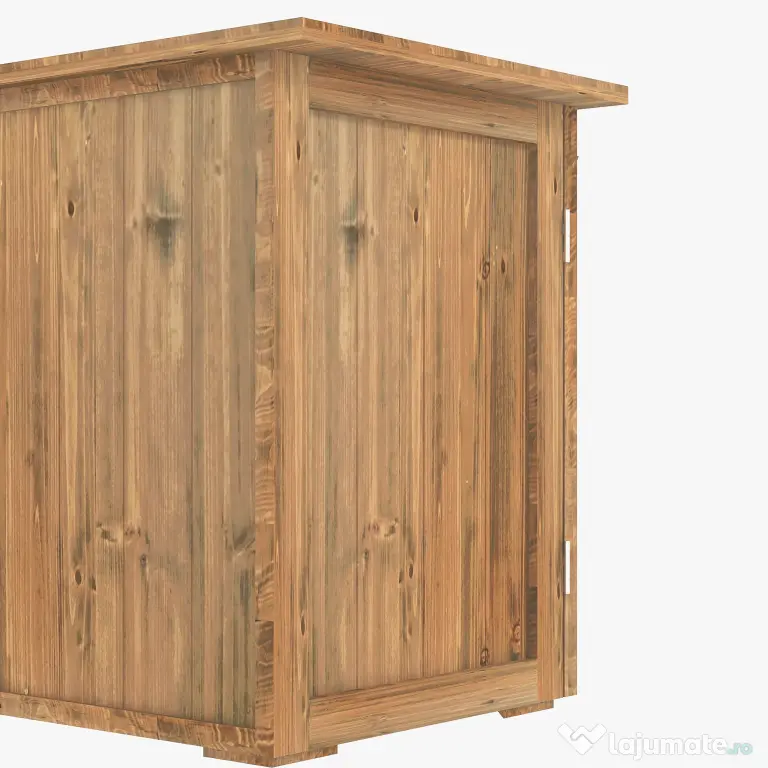 Outsunny Dulap de Exterior din Lemn cu 2 Uși, Căsuță de Grădină pentru Unelte cu Acoperiș Impermeabil, 77x55x72 cm, Maro | Aosom Romania