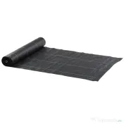 Outsunny Folie pentru Mulcire 50x2 m, Respirabilă și Anti-UV, din Polipropilenă Neagră 